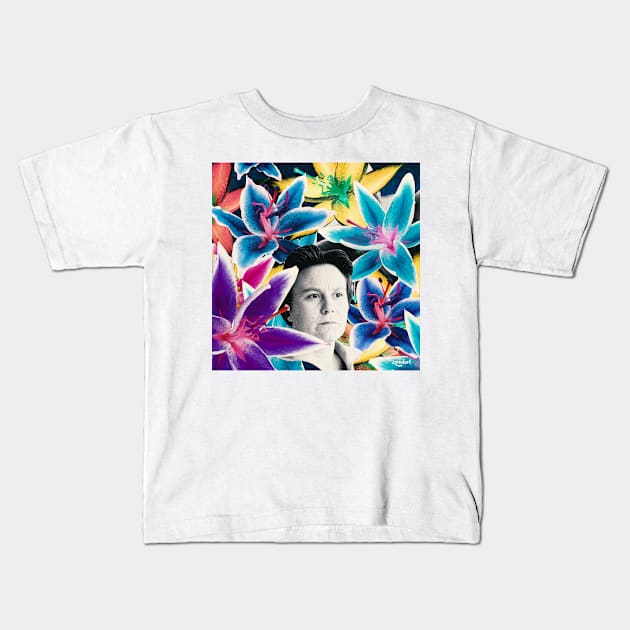 Harper Lee | To Kill a Mockingbird | Digital Collage Kids T-Shirt by zmudart